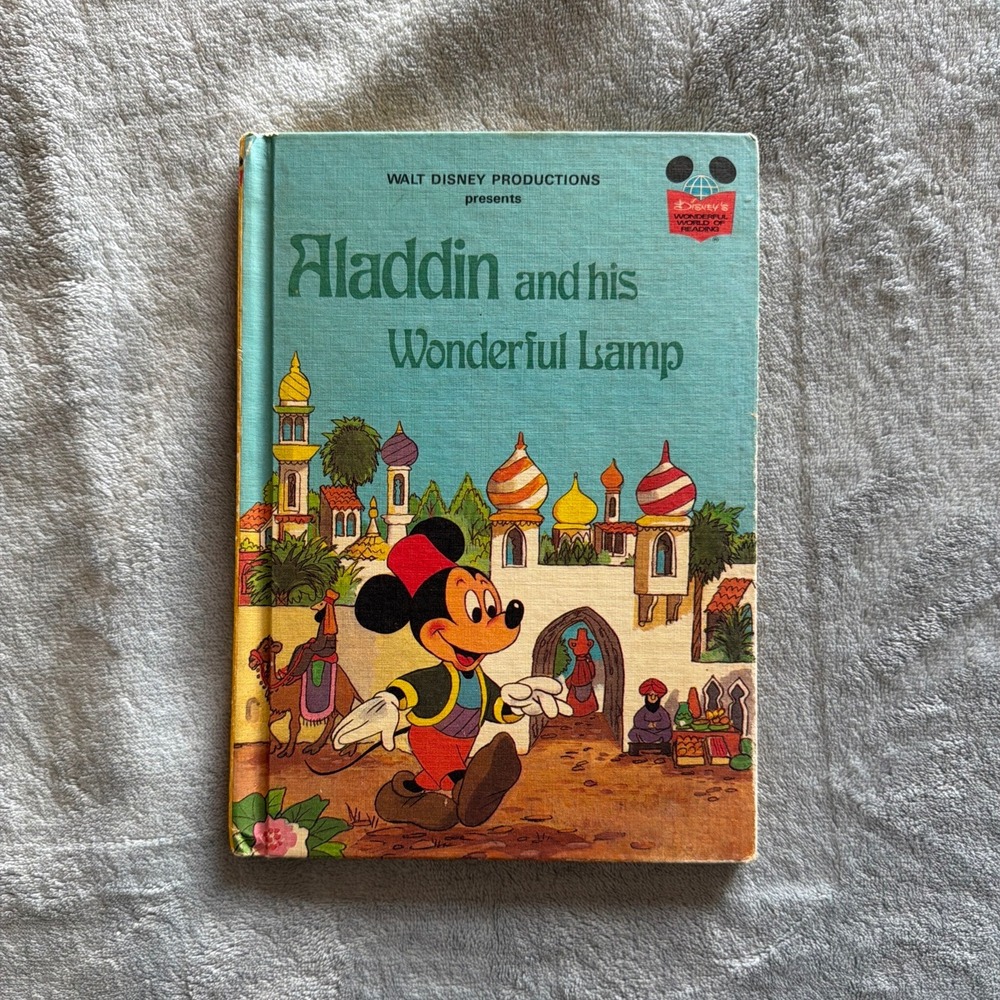 Vintage 1978 Disney Aladdin and His Wonderful Lamp WWoR - G273